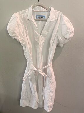 Tommy Bahama White Shirt with Light Blue Trim
